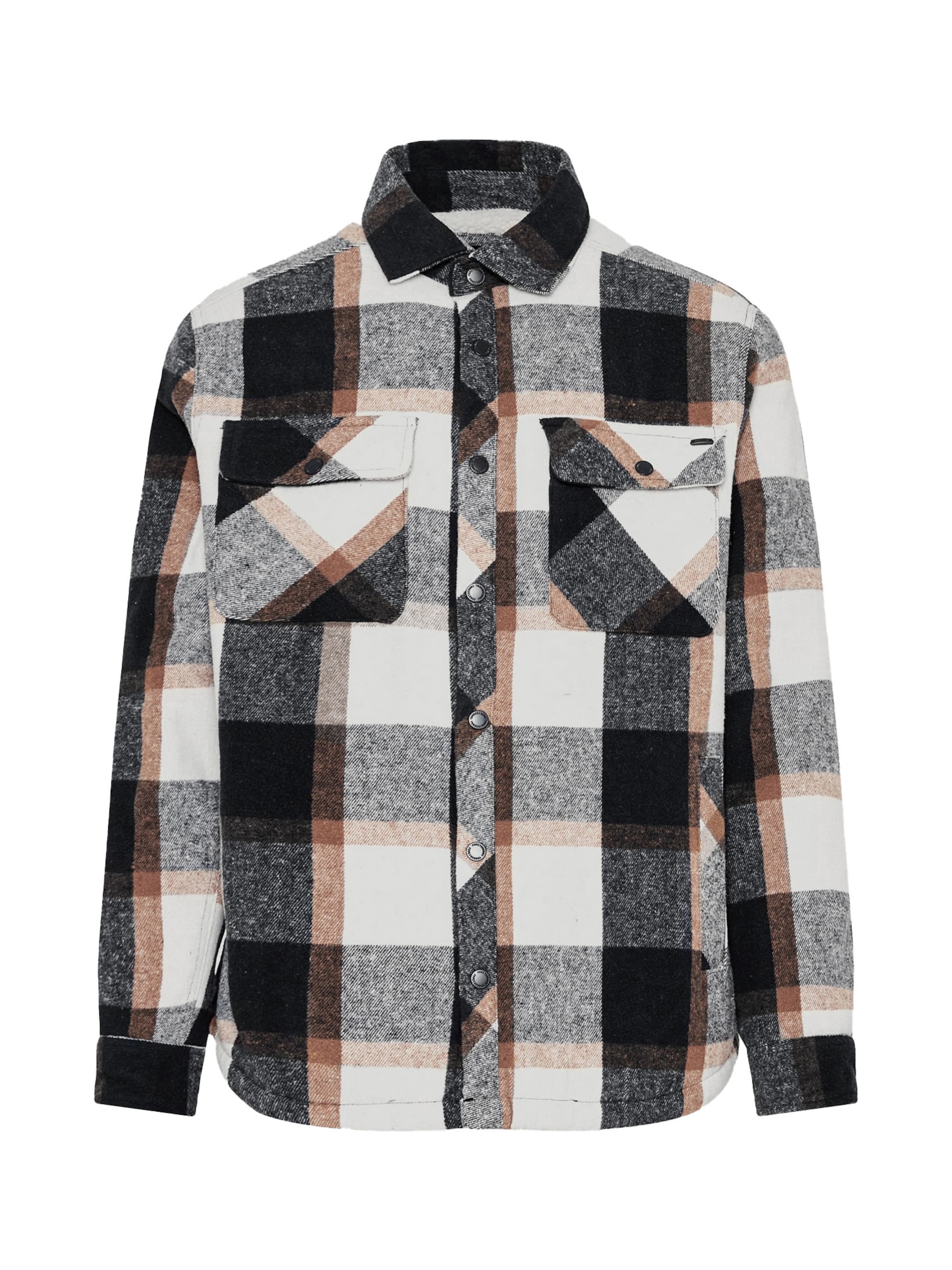 Funky Buddha Regular fit Overhemd in Gemengde kleuren: voorkant