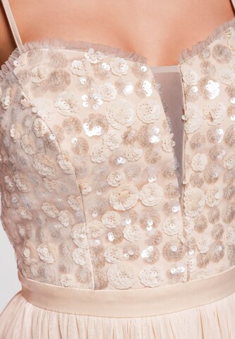 Robe de soirée Ombre en beige