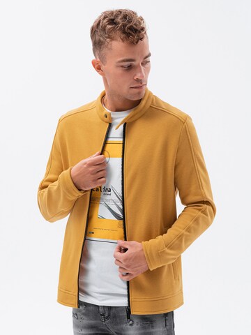 Ombre Zip-Up Hoodie 'B1071' in Yellow: front