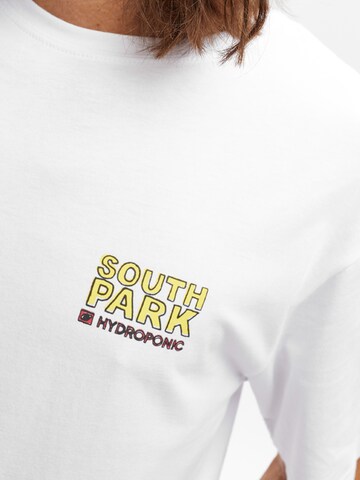 hydroponic - Camiseta 'Hydroponic x South Park Regular-Fit Colors Graphic T-Shirt' en blanco