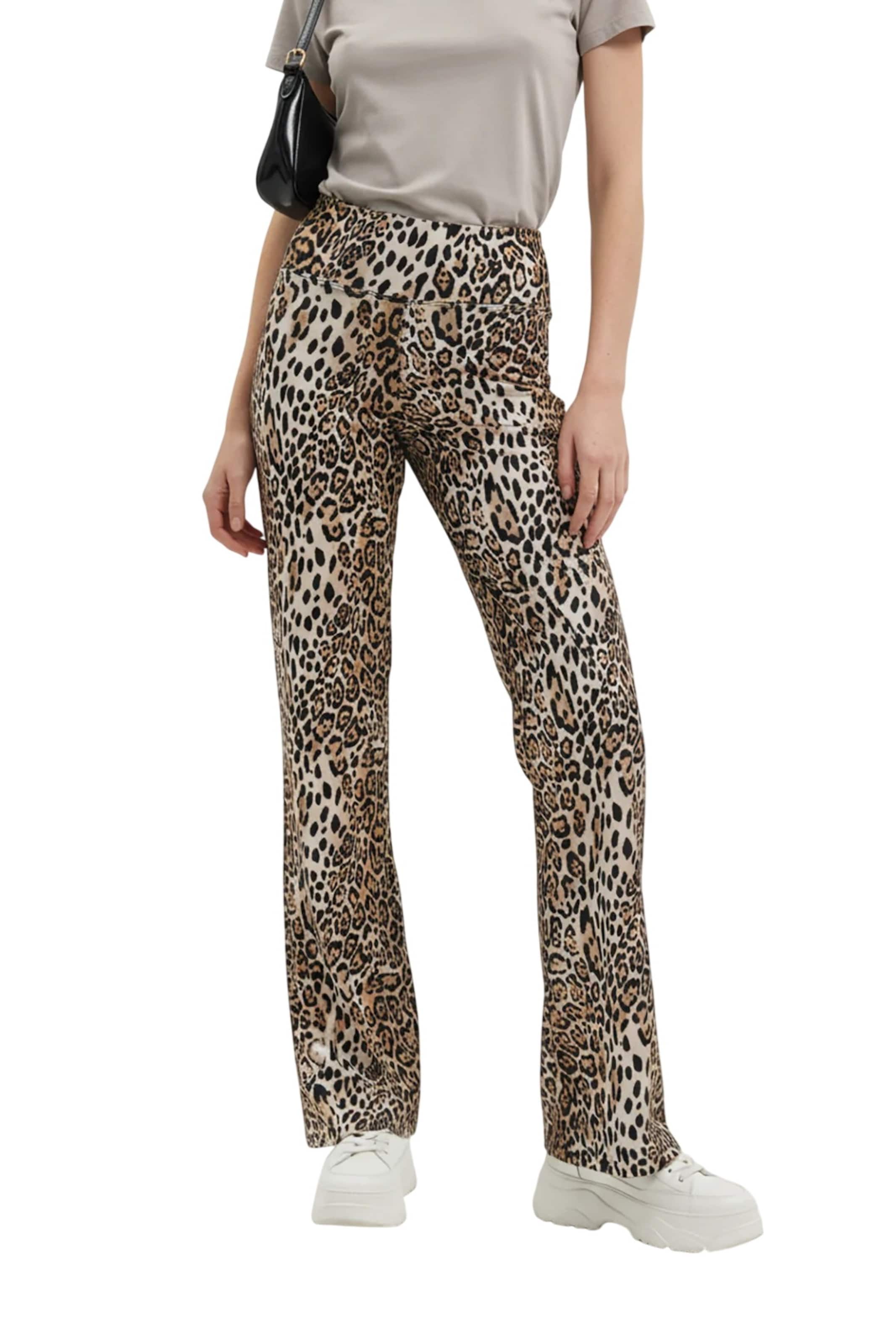 Alexa Dash Flared Broek in Bruin: voorkant