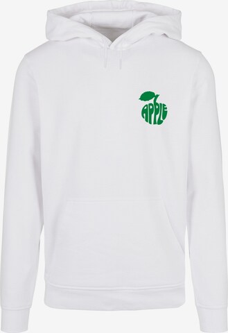 Merchcode Sweatshirt 'Beatles -  Apple Words' in Weiß: predná strana
