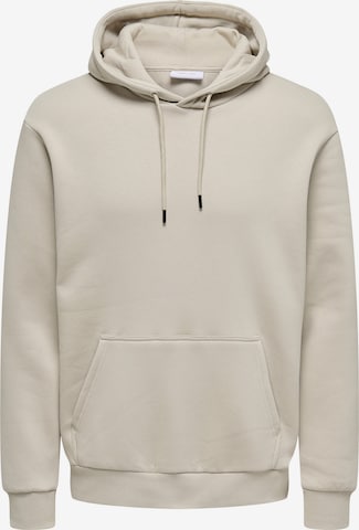 Only & Sons Sweatshirt 'Ceres' in Beige: Vorderseite