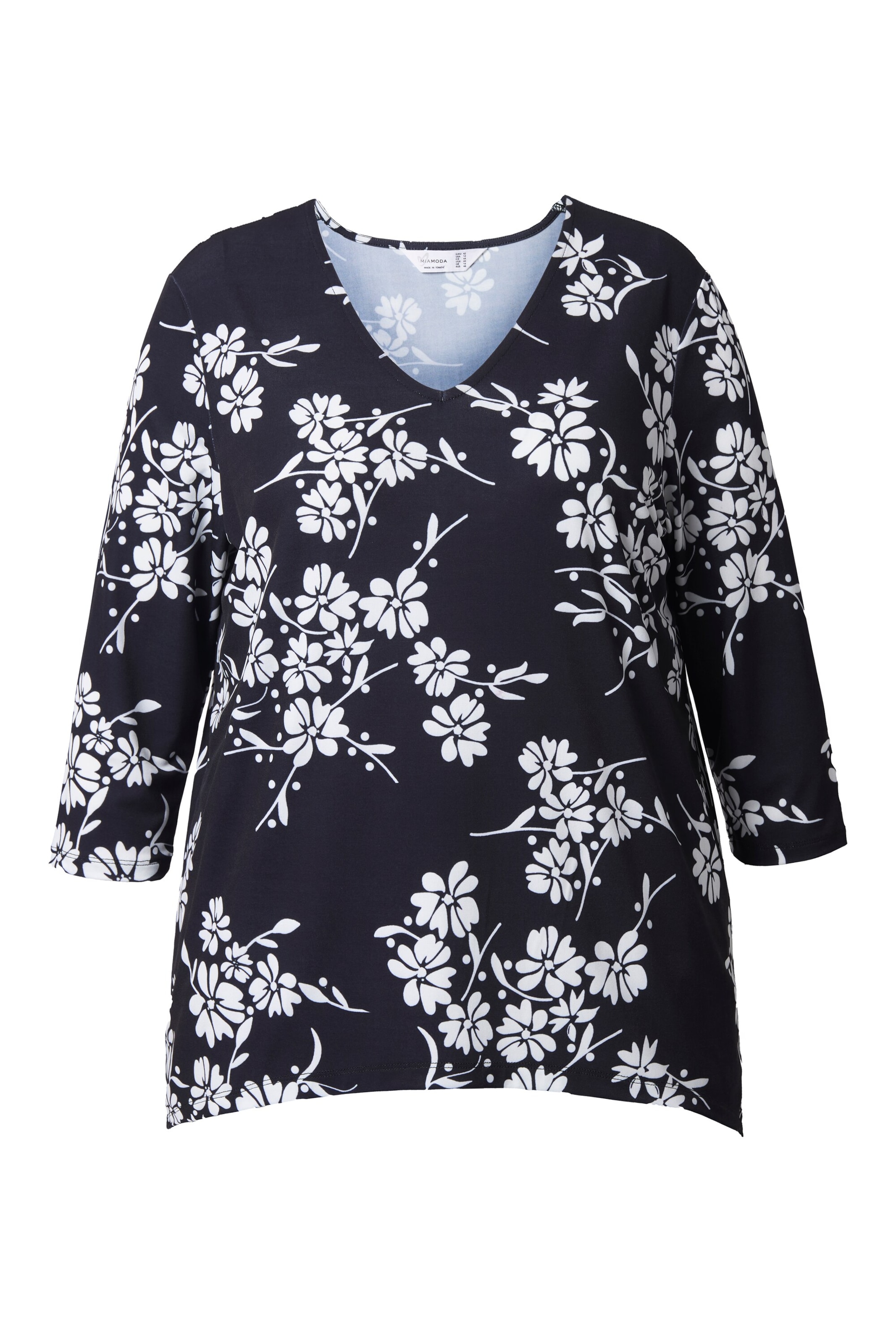 MIAMODA Shirt in Zwart: voorkant