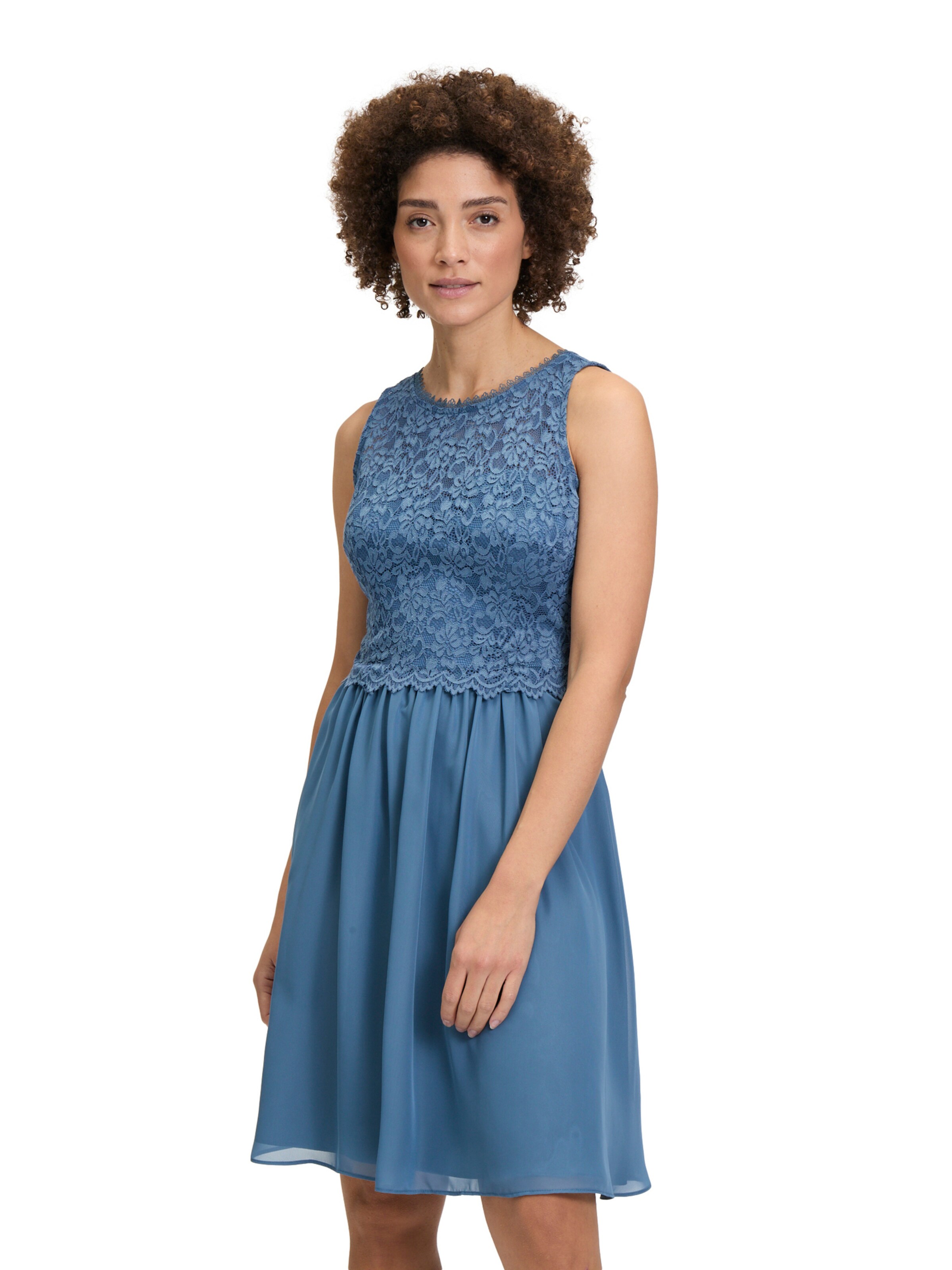 Abito da cocktail di Vera Mont in blu: frontale