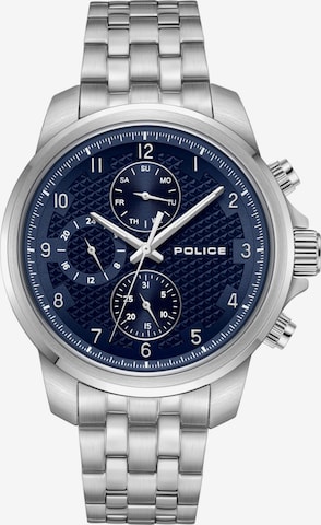 POLICE Analoog horloge 'Mensor' in Zilver: voorkant
