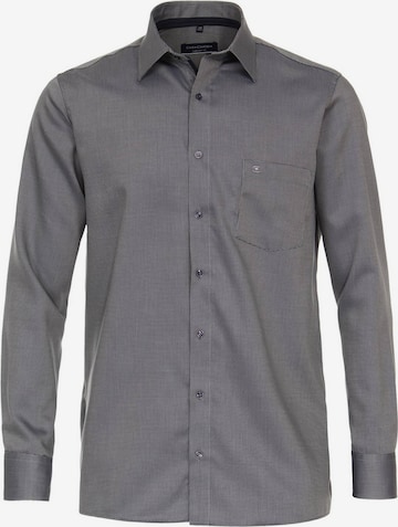 CASAMODA Comfort fit Button Up Shirt in Green: front