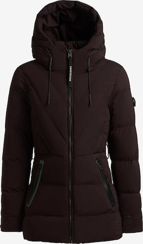 Veste mi-saison 'Rabb2' khujo en marron : devant