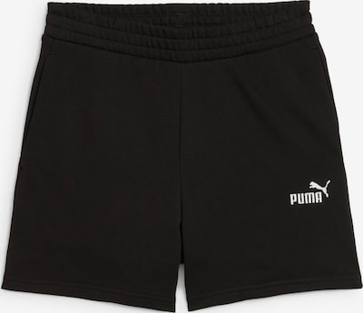 Sportinės kelnės 'Ess No. 1' iš PUMA, spalva – juoda / balta, Prekių apžvalga