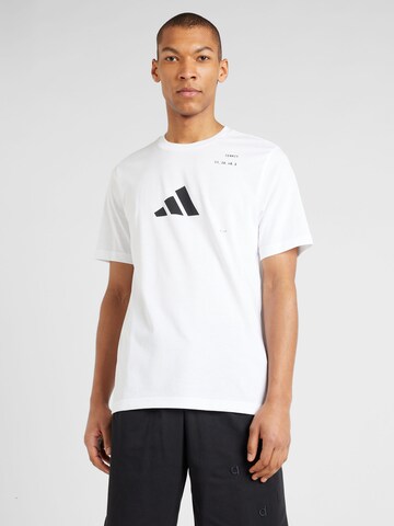 Tricou funcțional de la ADIDAS PERFORMANCE pe alb: față