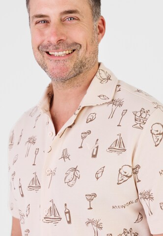 Kleinigkeit Regularny krój Koszula w kolorze beżowy