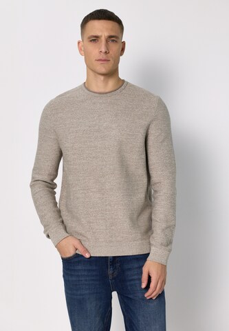 Street One MEN Sweater in Beige: front
