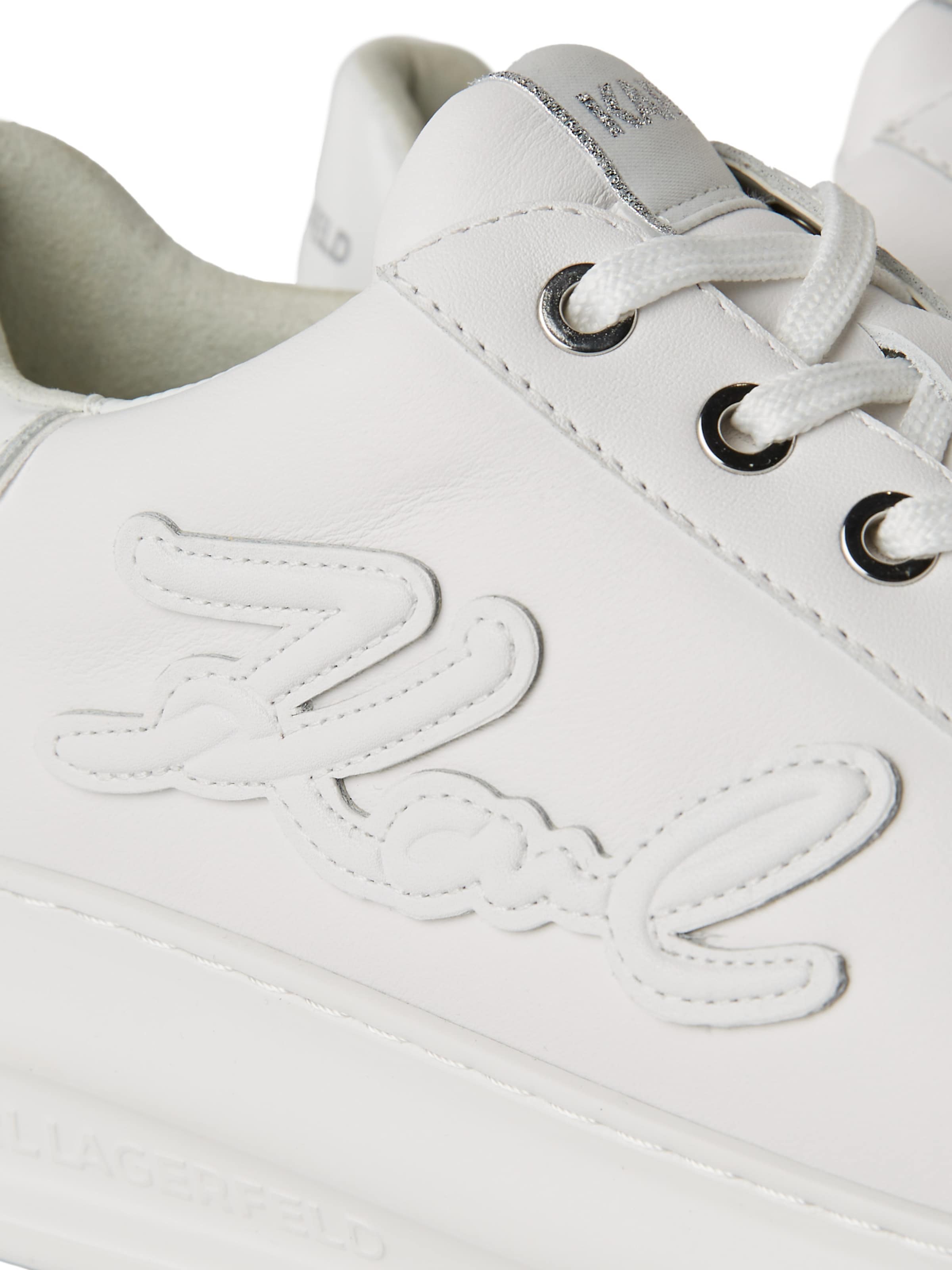 Karl Lagerfeld Trainers ' KAPRI SIGNIA NIEDRIGE SNEAKER ' in White
