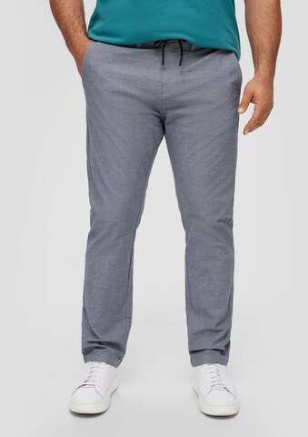 s.Oliver Men Big Sizes Tapered Chino Pants in Grey: front