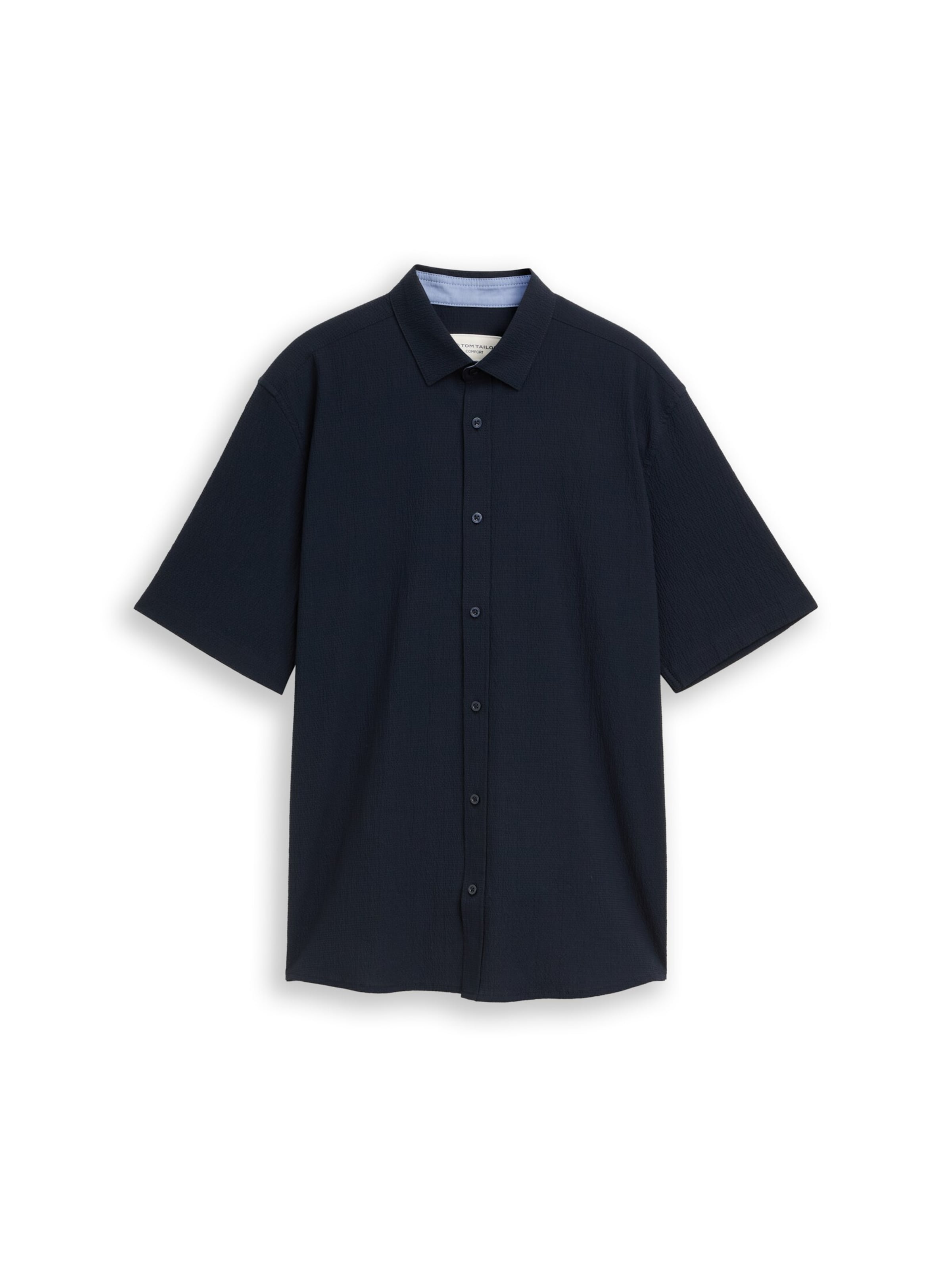 TOM TAILOR Comfort fit Button Up Shirt in Blue: front