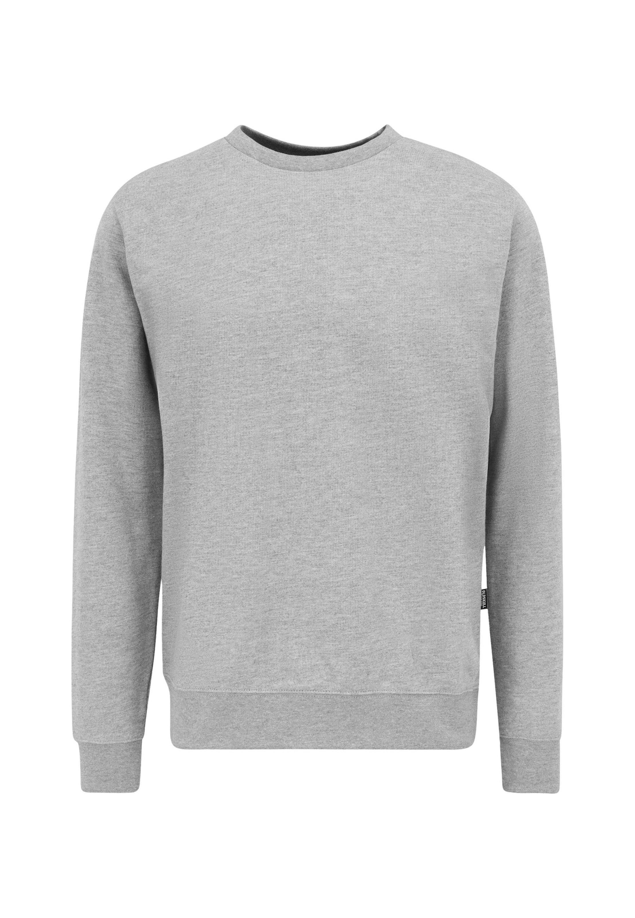 Sweat-shirt 'Plain Basic' Oldskull en gris : devant