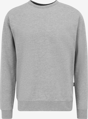 Sweat-shirt 'Plain Basic' Oldskull en gris : devant