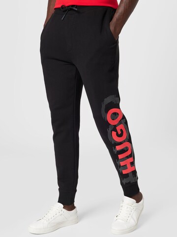 HUGO - Pantalón 'Darlowe' en negro: frente