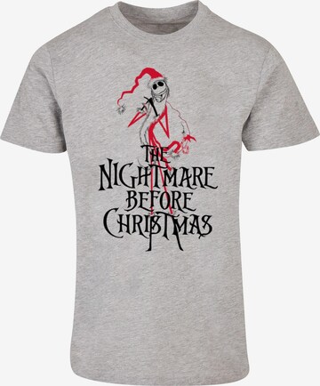 ABSOLUTE CULT Shirt 'The Nightmare Before Christmas - Santa' in Grey: front