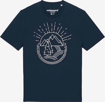 T-Shirt Watapparel en bleu : devant