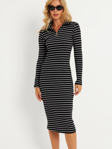 Cool & Sexy - Vestido de punto en negro: frente