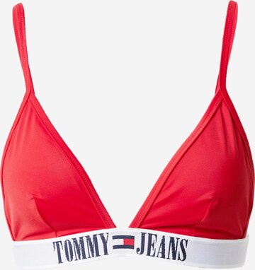 Tommy Jeans Triangel Bikinitop in Rot: predná strana