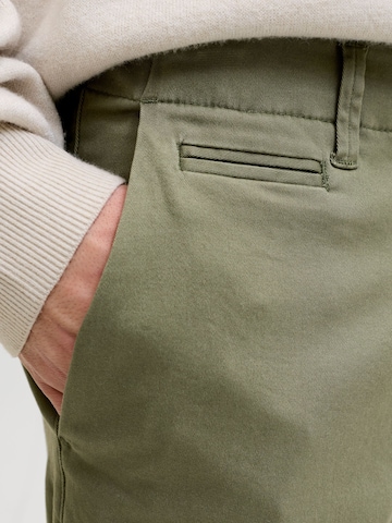 JACK & JONES - regular Pantalón chino en verde