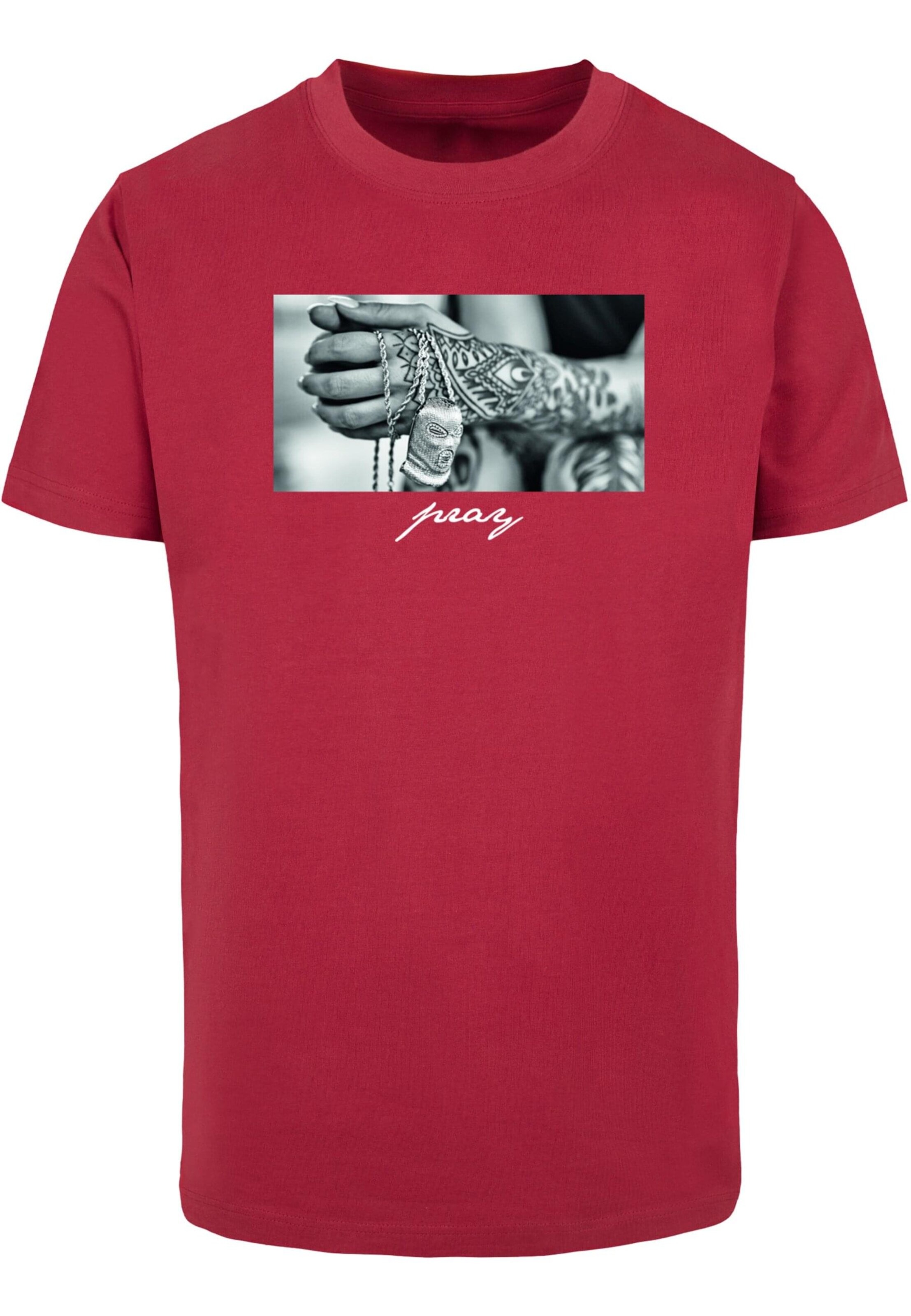 MT Men Shirt 'Pray 2.0' in Red: front