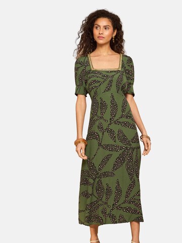 zaļš love & roses Kleita: no priekšpuses