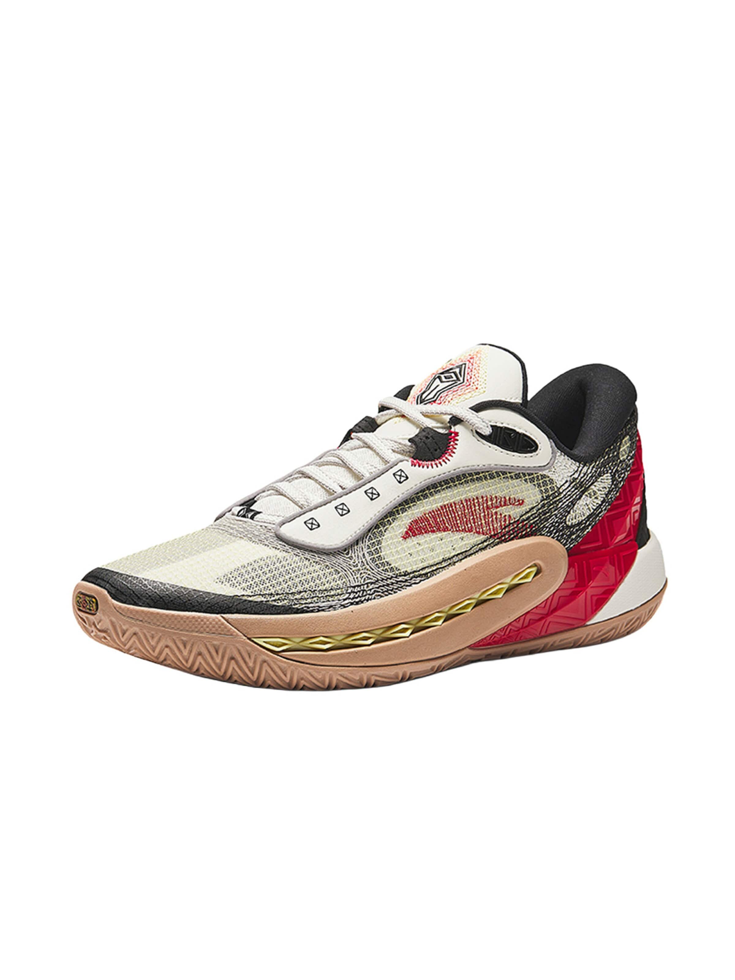 ANTA Sports shoe 'Shock Wave 6.0' in Beige: front