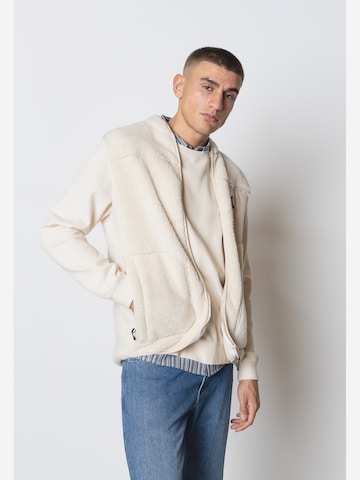 Fat Moose Vest ' Wood ' in Beige: front