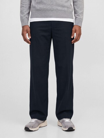 JACK & JONES Loose fit Trousers with creases in Blue: front