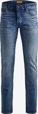 Jack & Jones Plus Slimfit Jeans 'Tim' in Blauw: voorkant