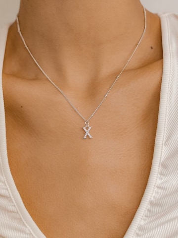Hey Happiness - Cadena 'Letter X' en plata