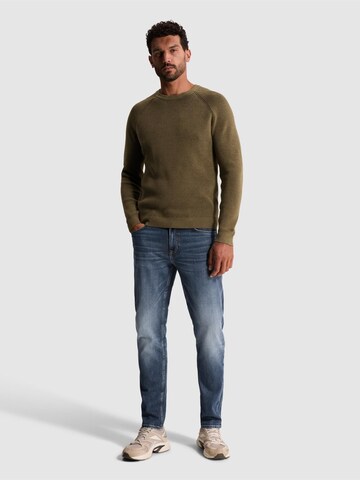Pullover 'Pullover with two-tone rib texture and raglan sleeves' di CAST IRON in marrone