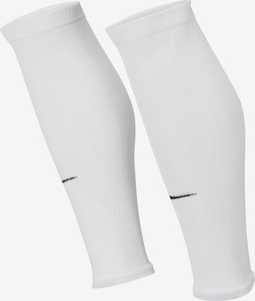 NIKE Soccer Socks 'Strike' in White: front