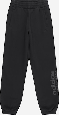 Effilé Pantalon de sport ADIDAS SPORTSWEAR en noir : devant