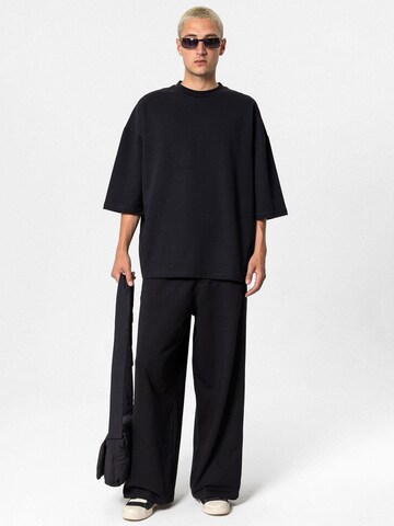 VAMOS CLO Wide leg Trousers 'Anemone' in Black