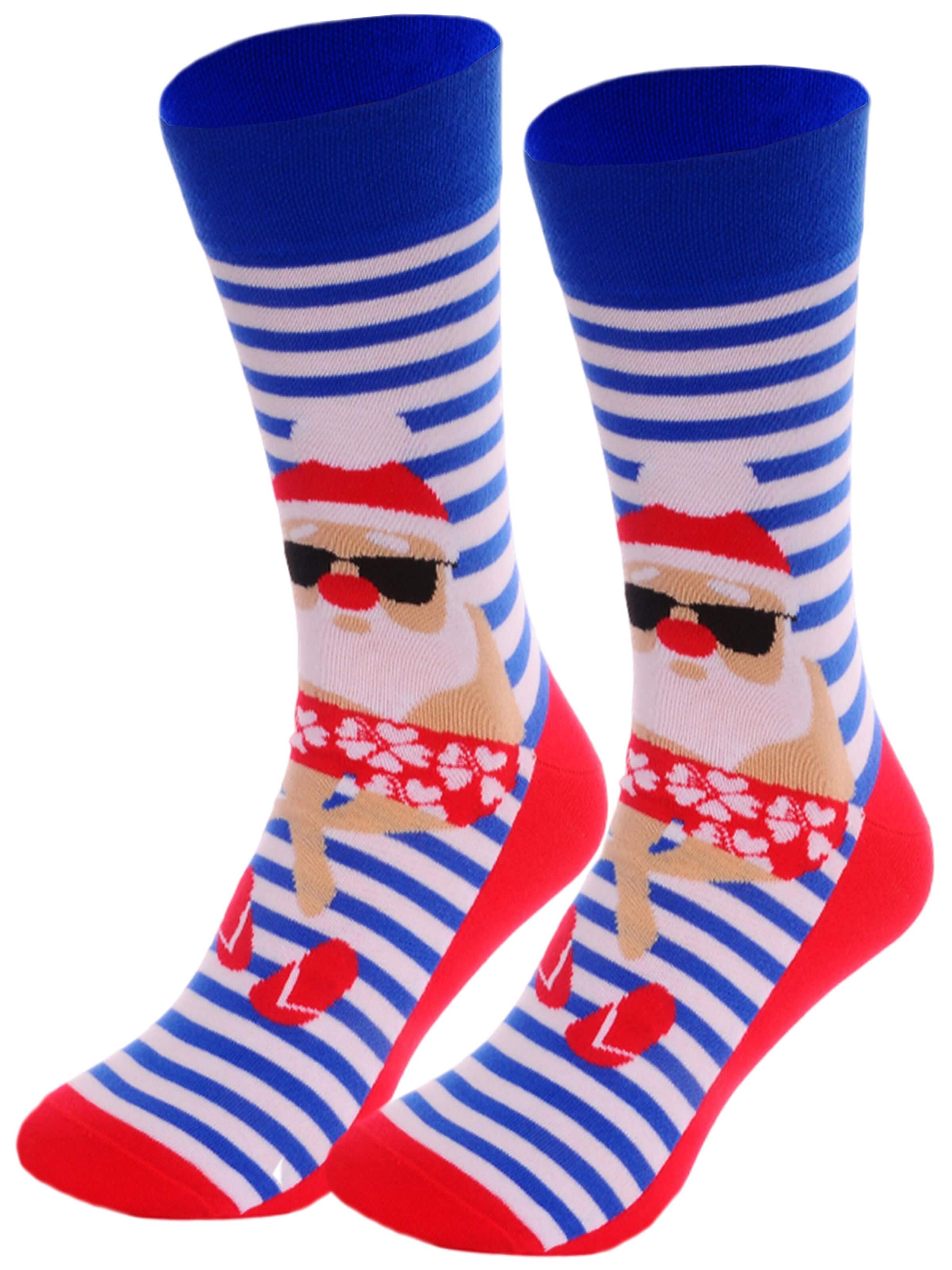 La Bortini Socks in Blue: front