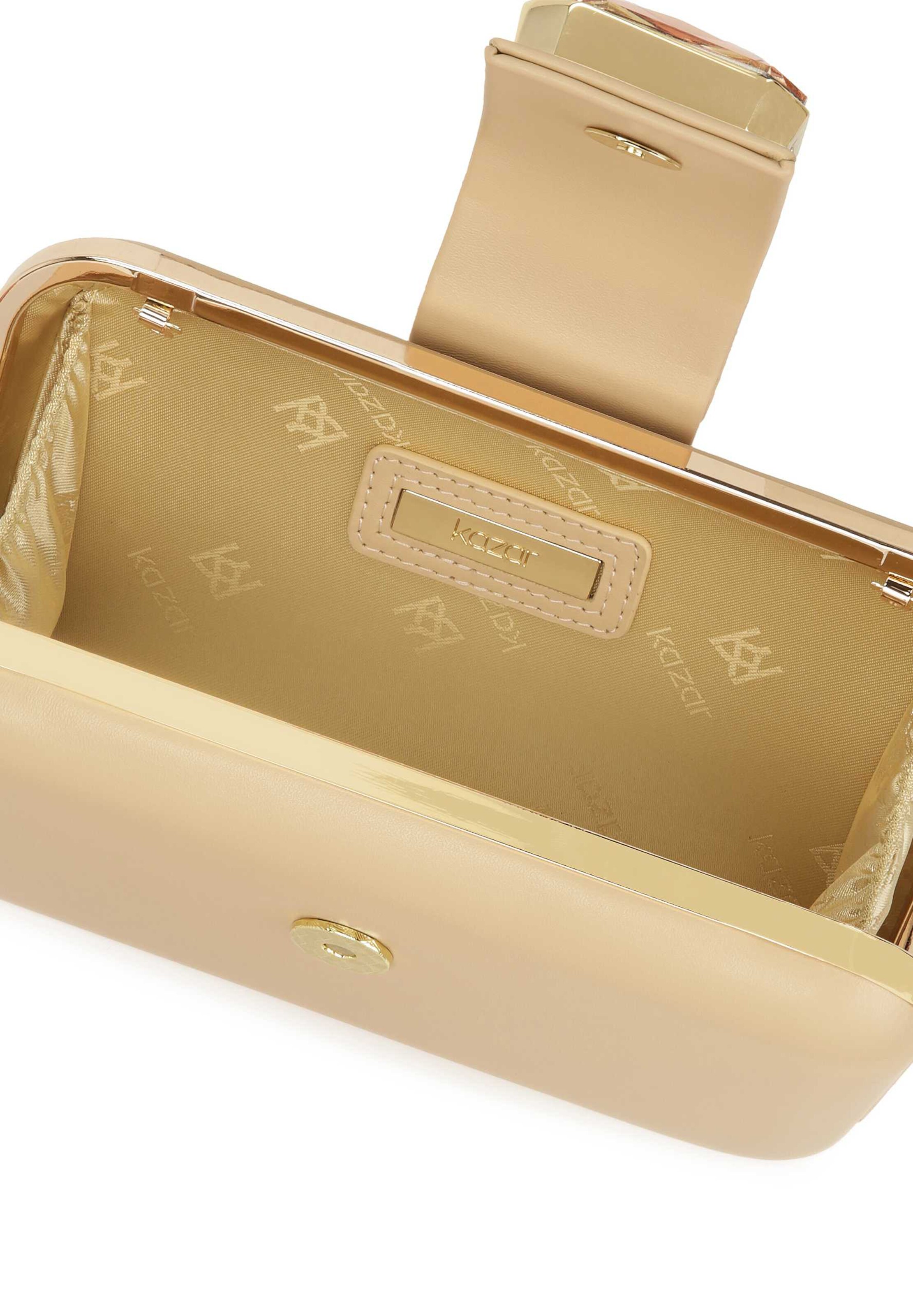 Kazar Clutch in Beige