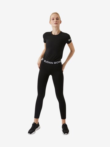 BJÖRN BORG Skinny Sportbroek in Zwart