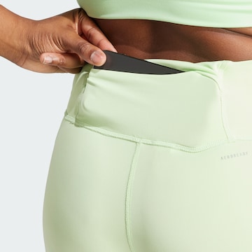 ADIDAS PERFORMANCE Skinny Workout Pants 'DailyRun' in Green