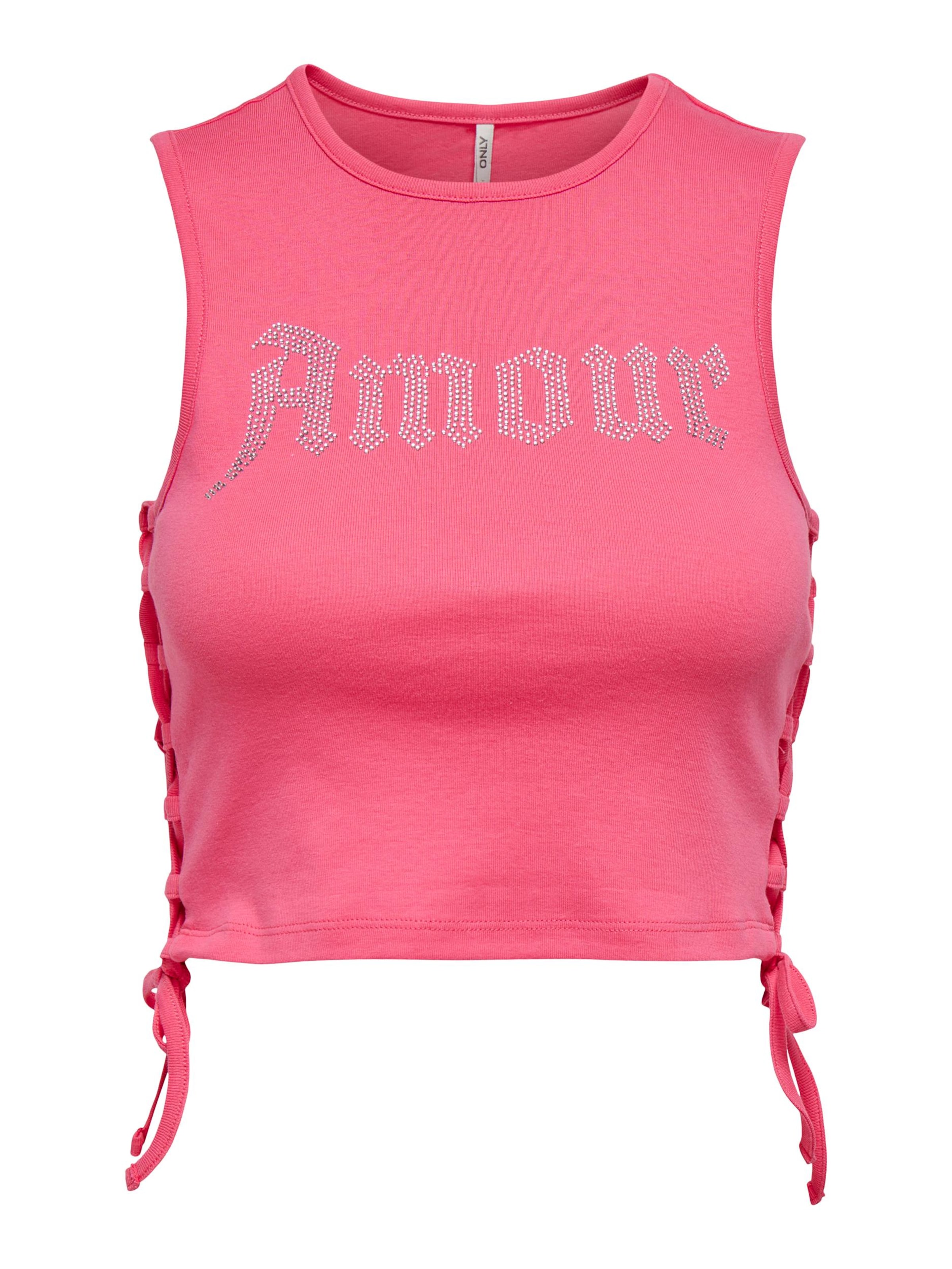 ONLY Топ 'TELMA' в Ярко-розовый: спереди