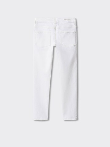 Slimfit Jeans de la MANGO KIDS pe alb