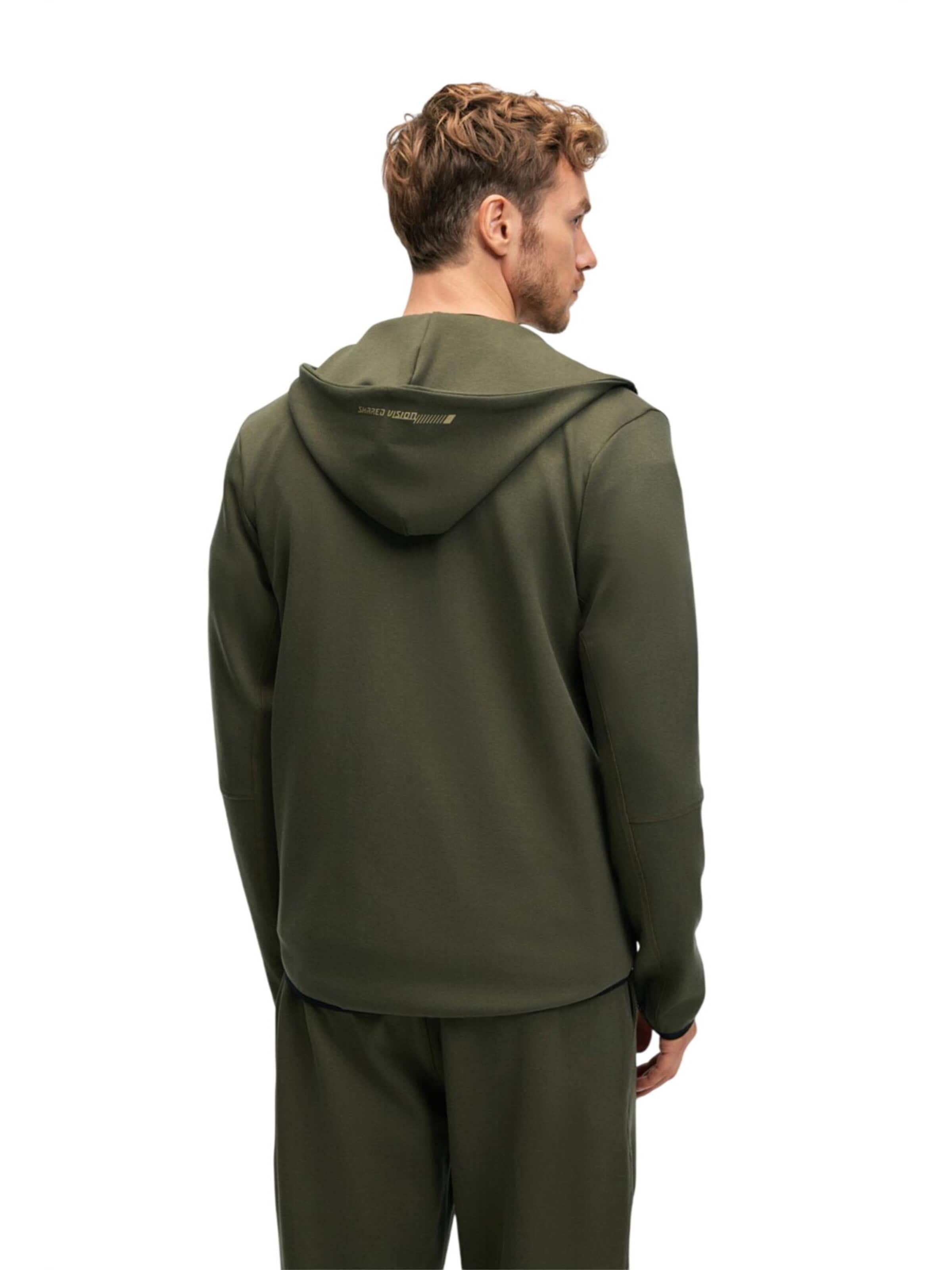 Grimelange Zip-Up Hoodie in Green