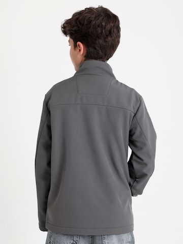 Solang Fleece jas in Grijs