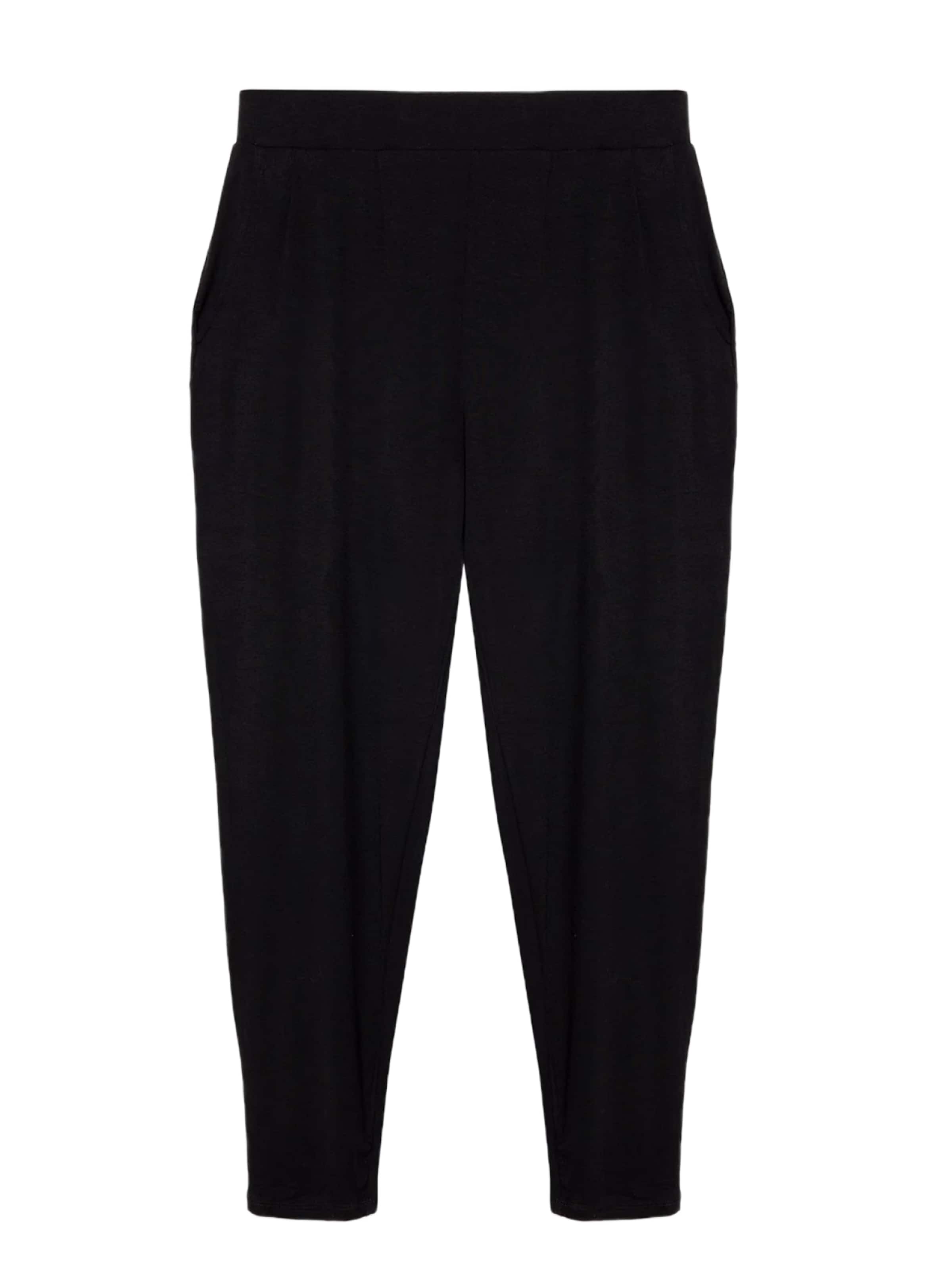 Shape Of You Tapered Trousers in Black: front