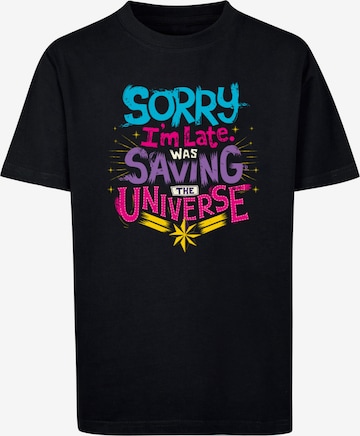 T-Shirt 'Captain Marvel - Movie Saving Universe' ABSOLUTE CULT en noir : devant