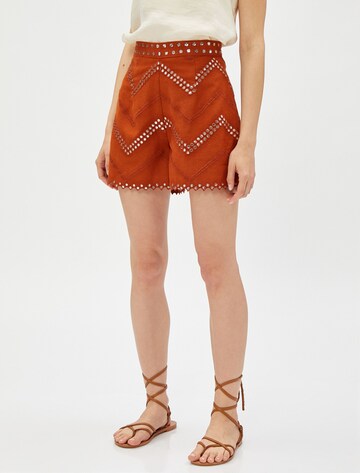 Koton Flared Trousers in Orange