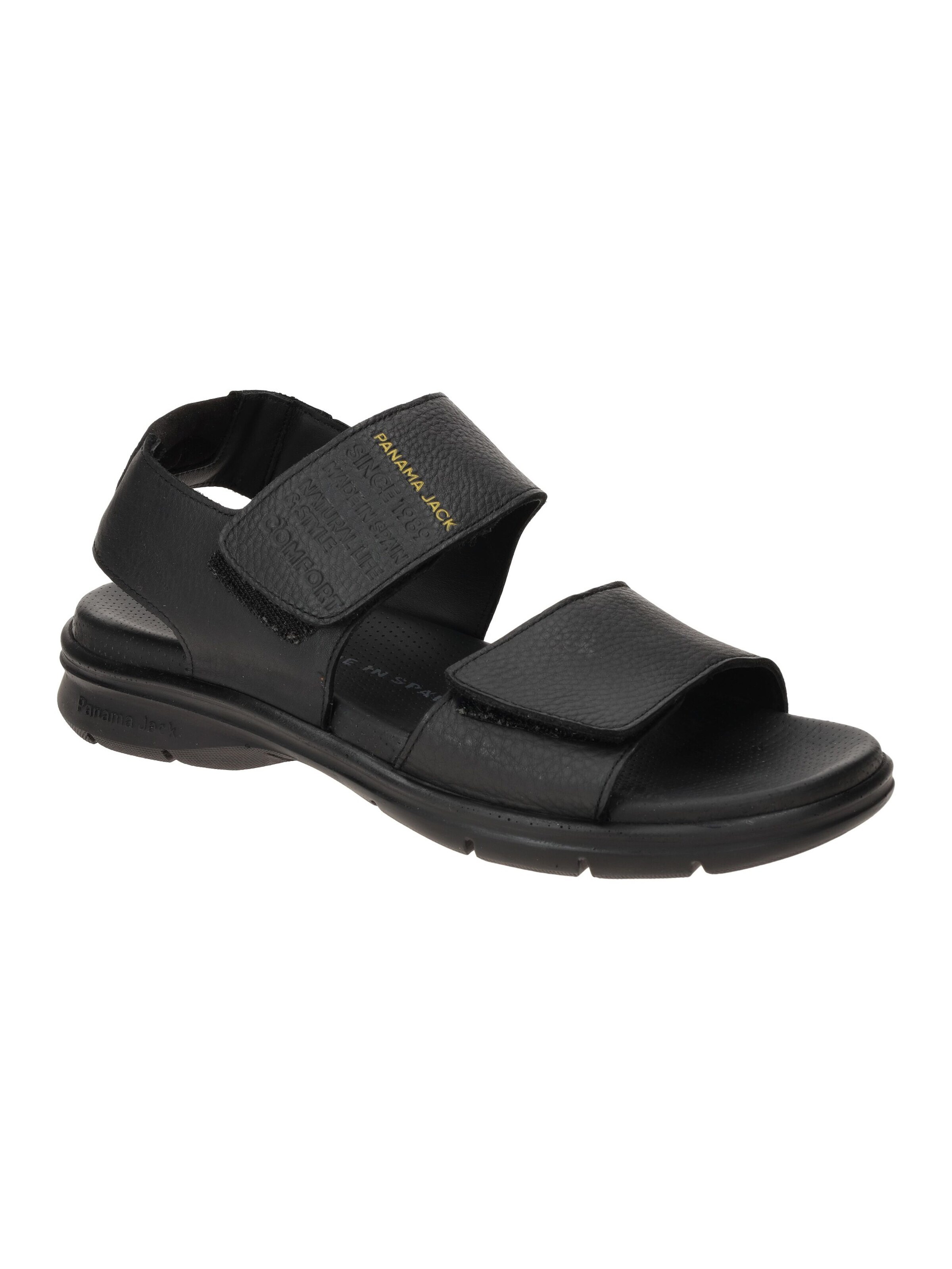 PANAMA JACK Sandals 'Panama Jack Rusell C1 Herren Sandale schwarz' in Black: front